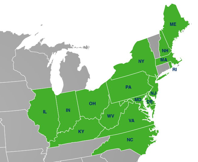 EZPass Network Map